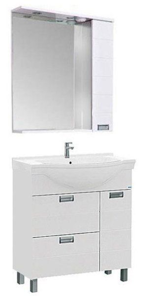 Тумба под раковину Aquanet Сити 00173128 80 белая