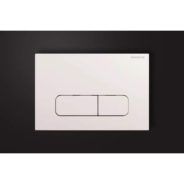 Кнопка смыва Charus Elegia FP.320.11.01 для инсталляции, белый глянец