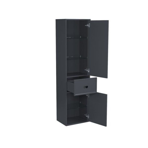 Пенал подвесной, 40 см, темно-серый, Torr, IDDIS (TODUR4LH0DGS0iNH97LF)