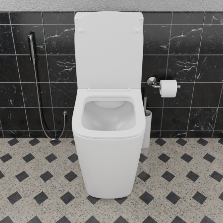 Унитаз напольный Ceramalux 1288A, белый глянец