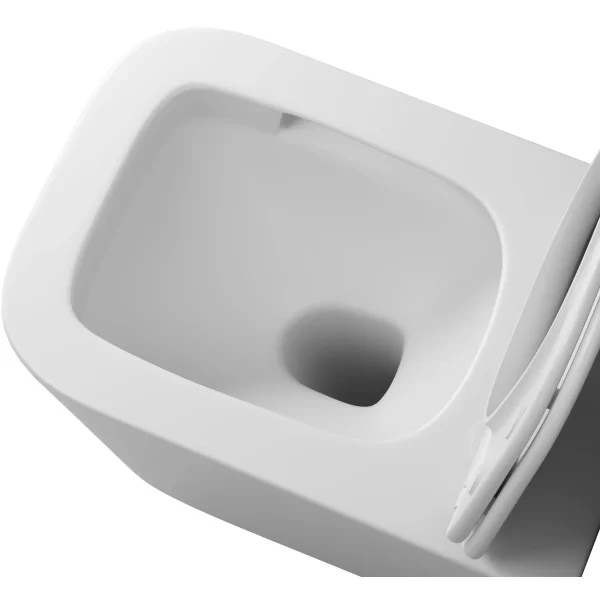 Унитаз подвесной Grossman GR-4404MSQ безободковый, торнадо, с сиденьем микролифт, белый матовый