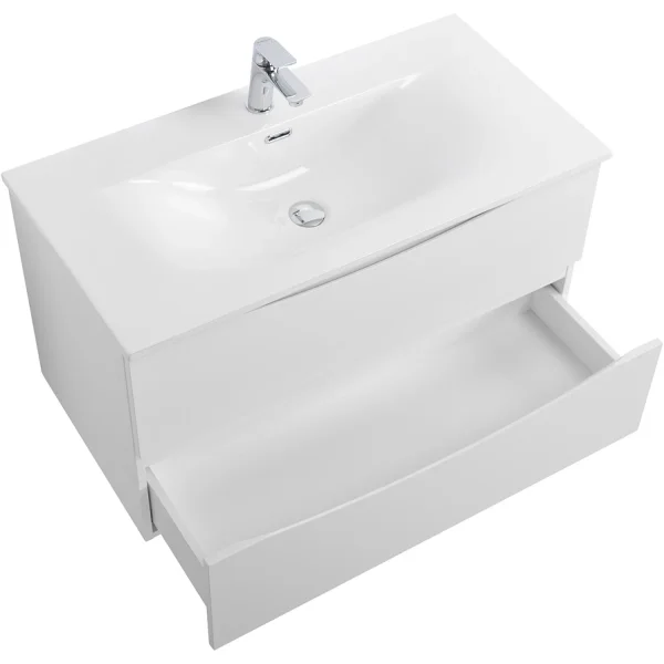 Тумба под раковину BelBagno Marino Bianco Opaco MARINO-CER-N-900-2C-SO-BO-P 89,6 см, подвесная, белый матовый