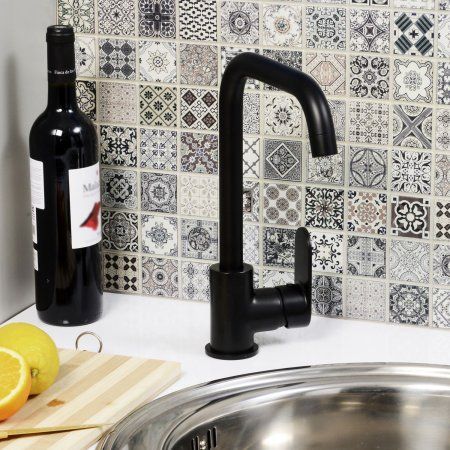 Смеситель для кухонной мойки WasserKRAFT Elbe 7400 7407 черный