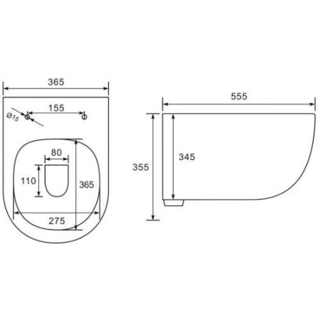 Унитаз Vincea Evo VT1-34 (подвесной)