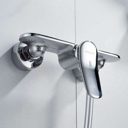 Смеситель для душевой кабины однорычажный  Shevanik S4716, Хром