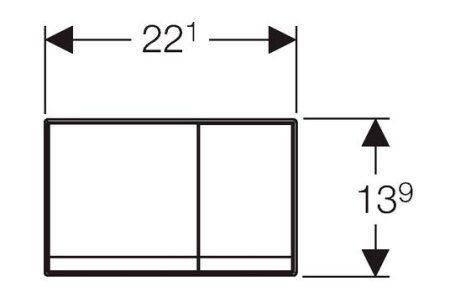 Кнопка смыва Geberit Sigma 60 115.792.GH.1 хром
