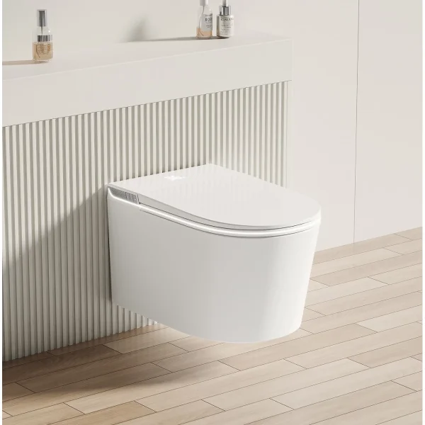 Электронный унитаз-биде подвесной Allen Brau Smart 4.I1001.20 безободковый, торнадо, с сиденьем микролифт, белый