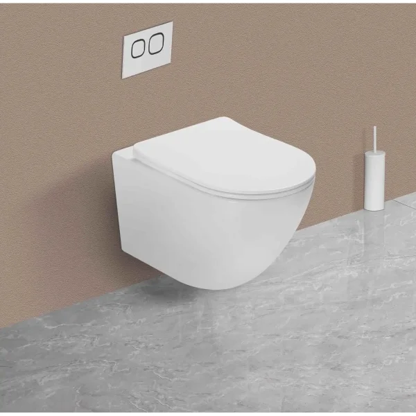 Унитаз подвесной Vincea Globo VT1-14ST безободковый, торнадо, с сиденьем микролифт, белый