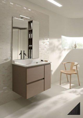 Мебель для ванной Jacob Delafon Soprano 80 см, выдвижной ящик, черное дерево