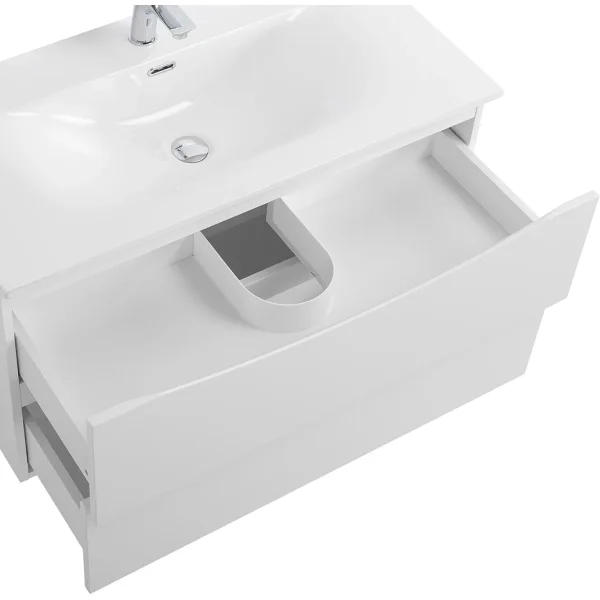 Тумба под раковину BelBagno Marino Bianco Opaco MARINO-CER-N-900-2C-SO-BO-P 89,6 см, подвесная, белый матовый
