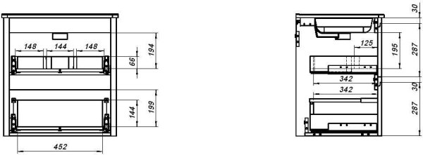 Тумба под раковину Allen Brau Gravity 60 1.370008.BGM синий матовый