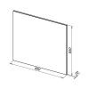 Зеркало Aquanet Lino 00253908 90 белый матовый