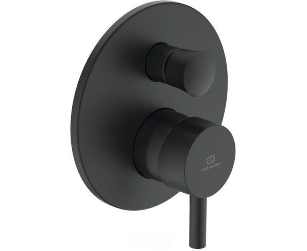 Смеситель для ванны Ideal Standard Silk Black Ceraline, черный матовый (со скрытой частью) A6939XG