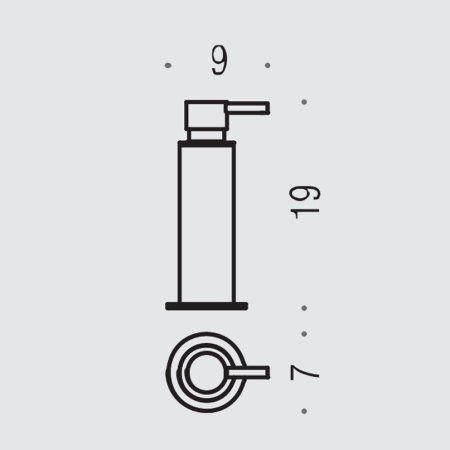 Дозатор для жидкого мыла Colombo Plus W4980.BM настольный, белый матовый