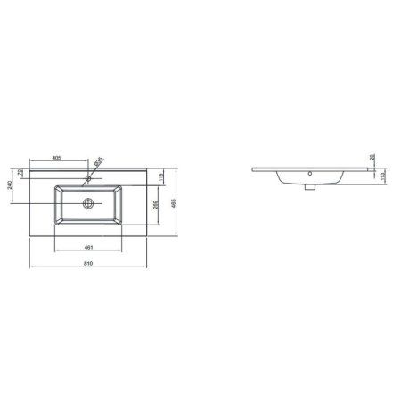 Раковина Jacob Delafon Ola EXTA112-00 80 белый
