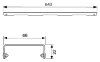 Решетка Tece TECEdrainline Basic 600710 70 нержавеющая сталь глянцевая