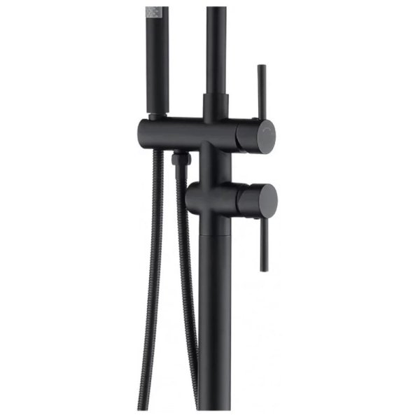 Смеситель напольный для ванны Groсenberg GB900BL, черный