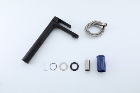 Смеситель для раковины Frap F10806-26 высокий, черный