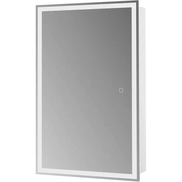 Зеркальный шкаф BelBagno SPC-GRT-500/800-1A-LED-TCH 50x80 см L/R, с LED-подсветкой, сенсорным выключателем, белый
