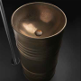 Раковина Kerasan Artwork Barrel 4742K83 отдельностоящая, слив в пол, ржавчина