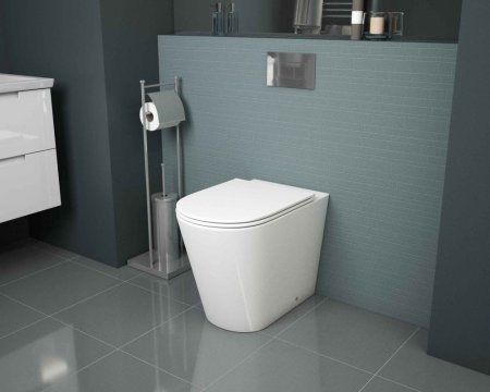 Унитаз приставной Grossman GR-PR4450S безободковый, с тонкой крышкой-сидением