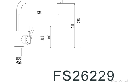 Смеситель для кухонной мойки Fmark (FS26229)