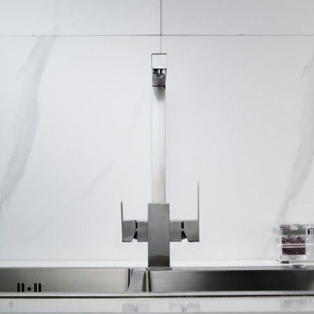 Смеситель для кухни Shevanik S1AG48YWL, Сатин