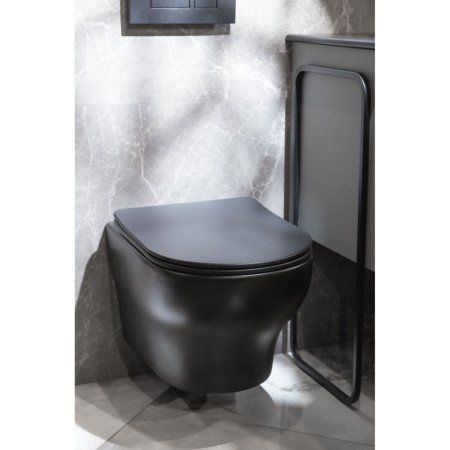 Унитаз подвесной Boheme Fiore 978-SET-B черный матовый