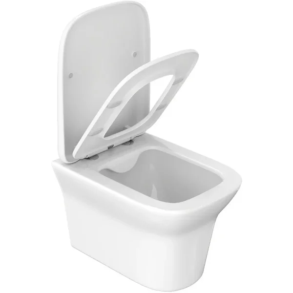 Унитаз подвесной Ceruttispa Ami Aria CT8780 безободковый, с сиденьем микролифт, белый