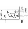Унитаз подвесной Duravit Darling New 2557090000