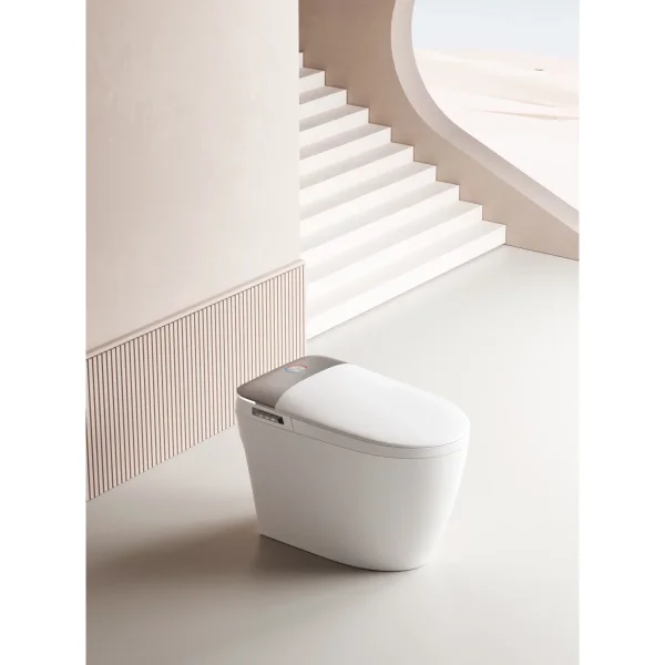 Электронный унитаз-биде напольный Ceruttispa Ersilia Smart CT10616 импульсный, безободковый, торнадо, с сиденьем микролифт, белый