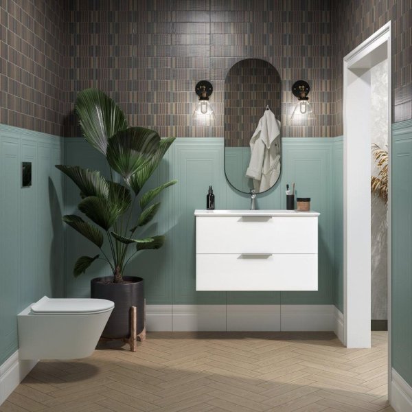 Тумба под раковину Kerama Marazzi Piano PI.F.85\WHT 85 белый глянцевый