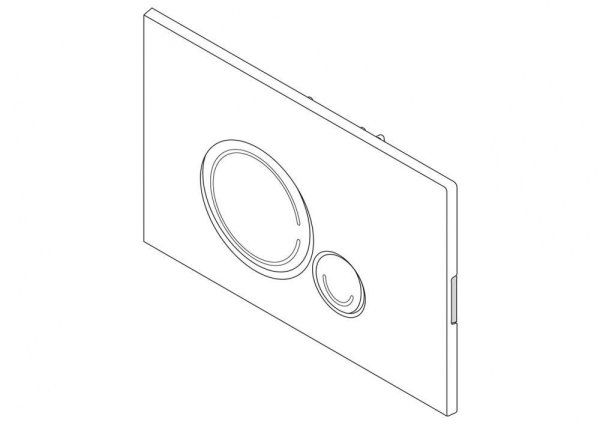 Кнопка смыва BelBagno Sfera BB014-SR-BIANCO белый