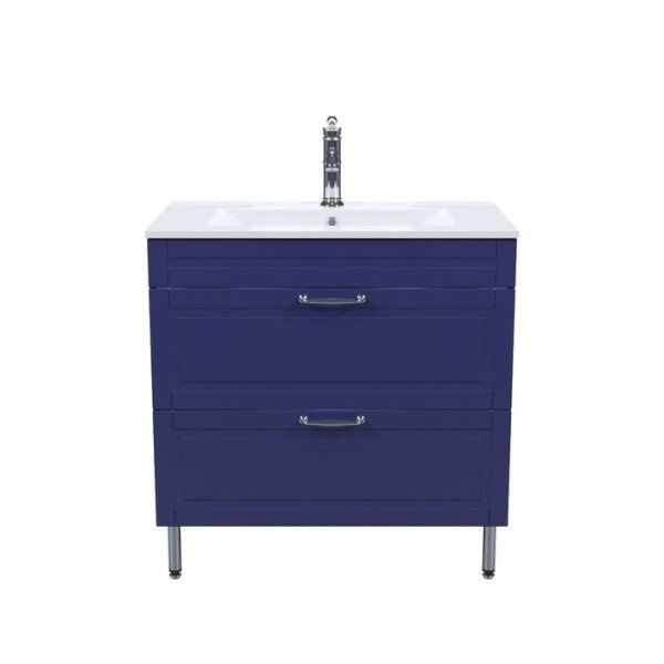 Тумба IDDIS с умывальником, напольная, 80 см, синий, Oxford (OXHLF8OX0NSP0iRL95GVK)