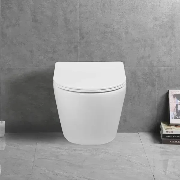 Унитаз подвесной Ceruttispa Sella Aria CT9529 безободковый, торнадо, с сиденьем микролифт, белый