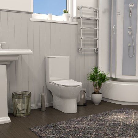 Унитаз напольный Teymi Ritta безободковый, сиденье микролифт T40803