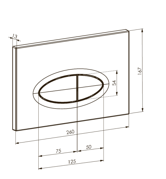 Кнопка смыва для инсталляции Boheme 665-B черный матовый