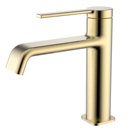 Смеситель для раковины однорычажный AQUAme Asti AQM6410BG, Brushed gold