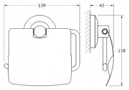 Держатель туалетной бумаги FBS Standard STA 055