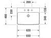 Раковина Duravit ME by Starck 2335650030 60х46 см