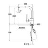 Смеситель Teka Ares 23938120I Нержавеющая сталь