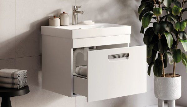 Тумба Velvex подвесная Estea 60.1Y, белый матовый (tp.EST.MOD.60.1Y)