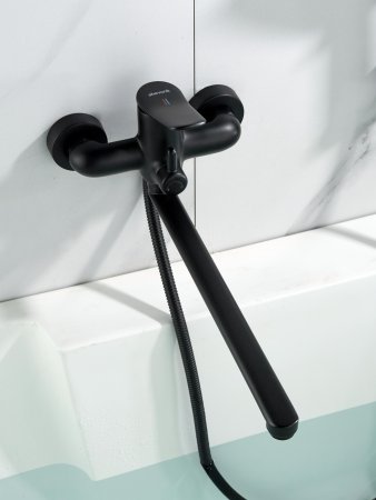 Смеситель для ванны Shevanik S4722H, Черный