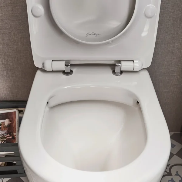 Унитаз-компакт Jacob Delafon Soprano UJAK102-0 + ETAK212-0 + E33127-0 безободковый, с сиденьем микролифт, белый