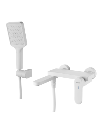 Смеситель для ванны Shevanik S4552C, Белый