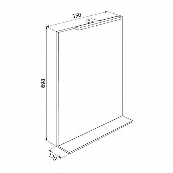 Зеркало IDDIS Custo 55 белое (CUYYS5RY5WGS0iNT98OC)