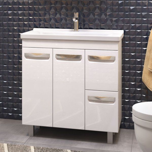 Тумба под раковину  VIGO Plaza 800-2-2 (Миранда) (tn.PLA.MIR.80.2D.2Y)