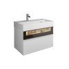 Тумба с раковиной Burgbad Yumo SFMX082 F3193 C0001*1 81 белый глянцевый