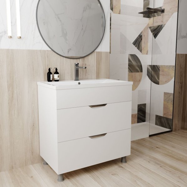 Тумба для ванной MIXLINE "ЭТЬЕН-75" под ум.Нелли-75 (553801)