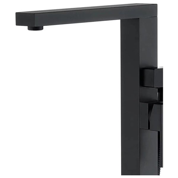 Смеситель напольный для ванны Groсenberg GB800BL, черный